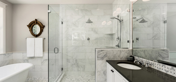 bathroom shower door installation in Naperville, IL